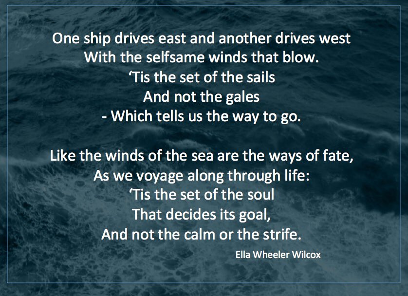 Mae on Twitter: &quot;#NationalPoetryDay &#39;The Winds Of Fate&#39; - Ella Wheeler  Wilcox - one of the first poems I learnt by heart https://t.co/NIaohF1MH3&quot;  / Twitter