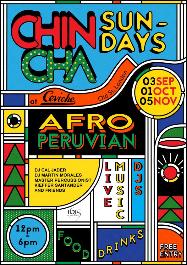 10 musicians, 2 DJs and menu of Afro Peruvian nosh. Free entry to CHINCHA SUNDAYS Oct 01. #London facebook.com/events/3554142…