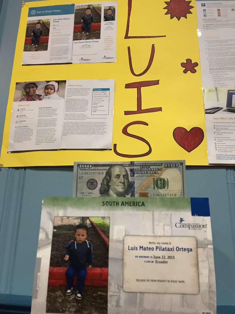 Generous surprise left last night in FSM/FCM.  Proud of teens learning to Give!  Luis is gonna be blessed!