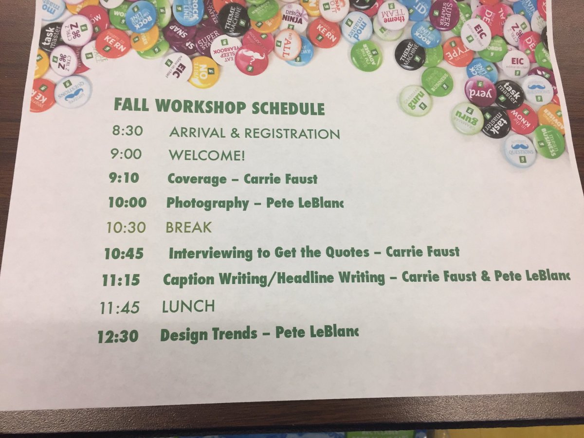 novayearbooks's tweet image. We&apos;re almost ready to start. 
#FallWorkshop 💚