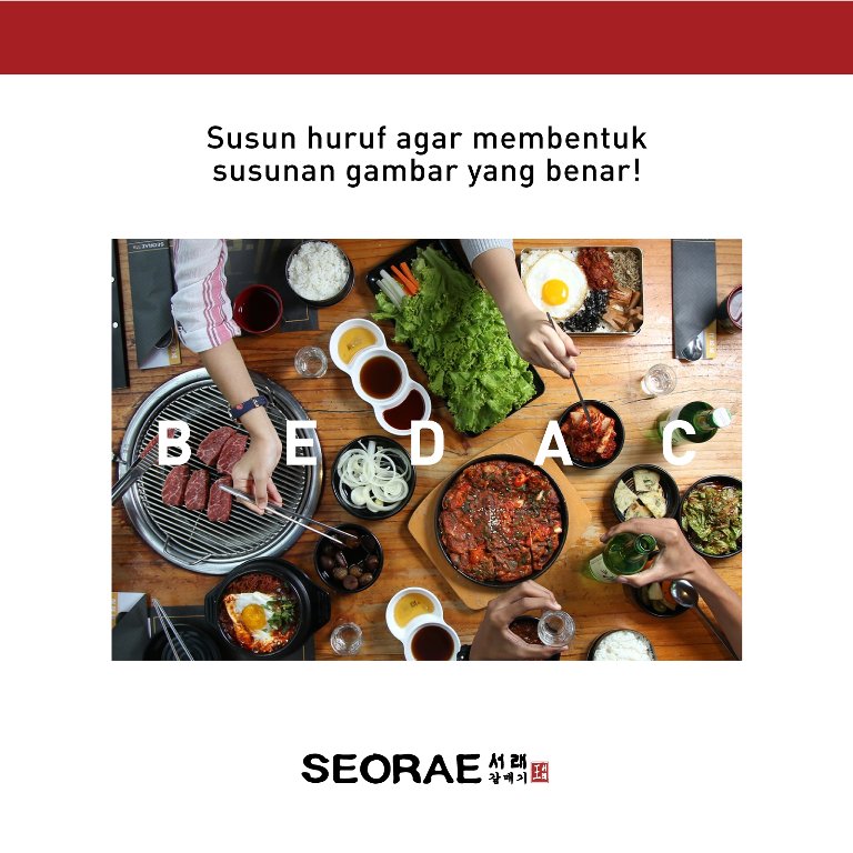 #SeoraeQuiz sudah ditutup ya! Ini dia jawaban kuis yg benar. Pemenang akan diumumkan besok siang jam 12 :)