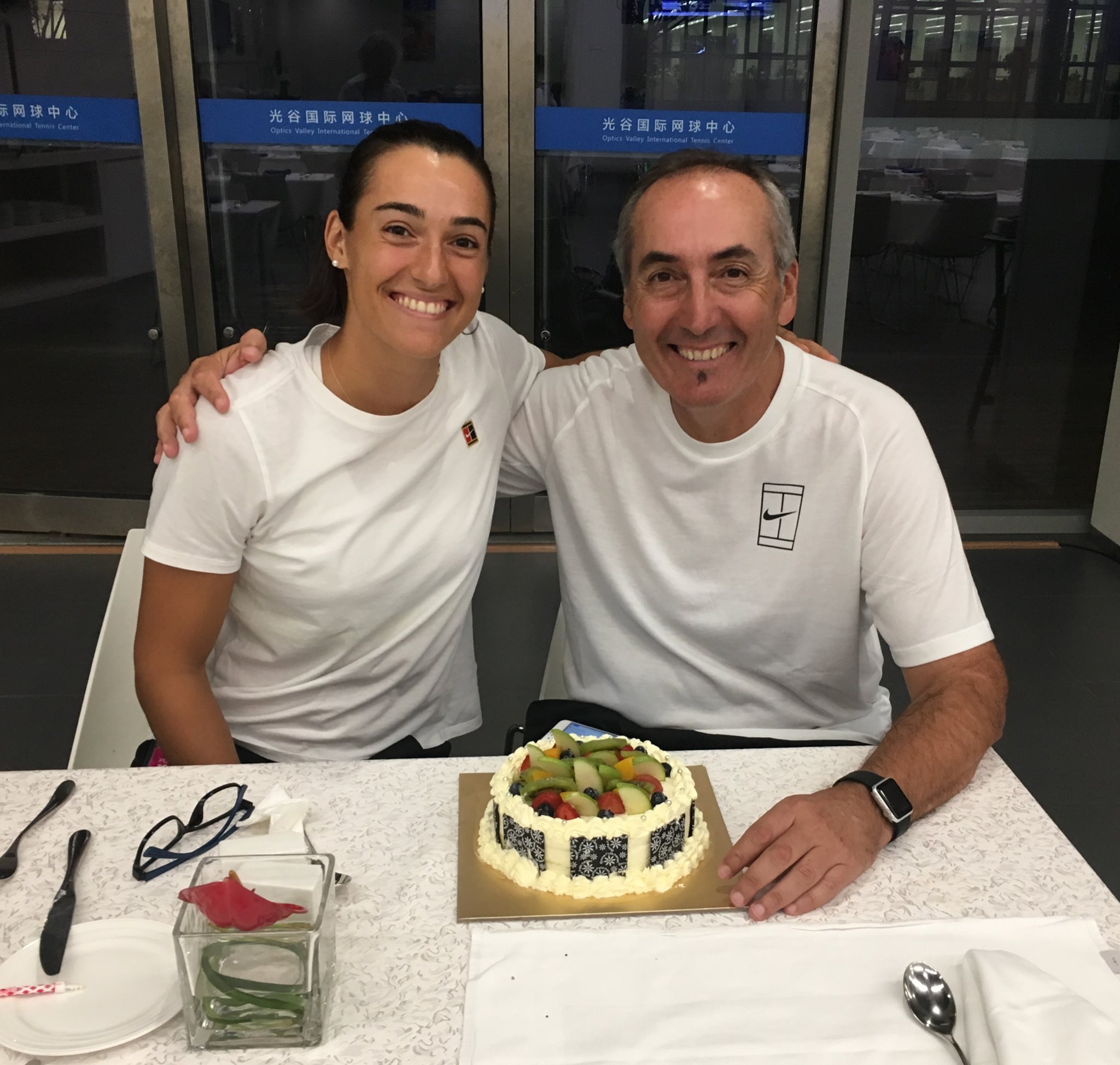 Caroline Garcia Into The Semis In Wuhanopentennis But Most Important Happy Birthday Daddy Thanks For Always Be On My Side Flywithcaro T Co Zbvisaulvk Twitter