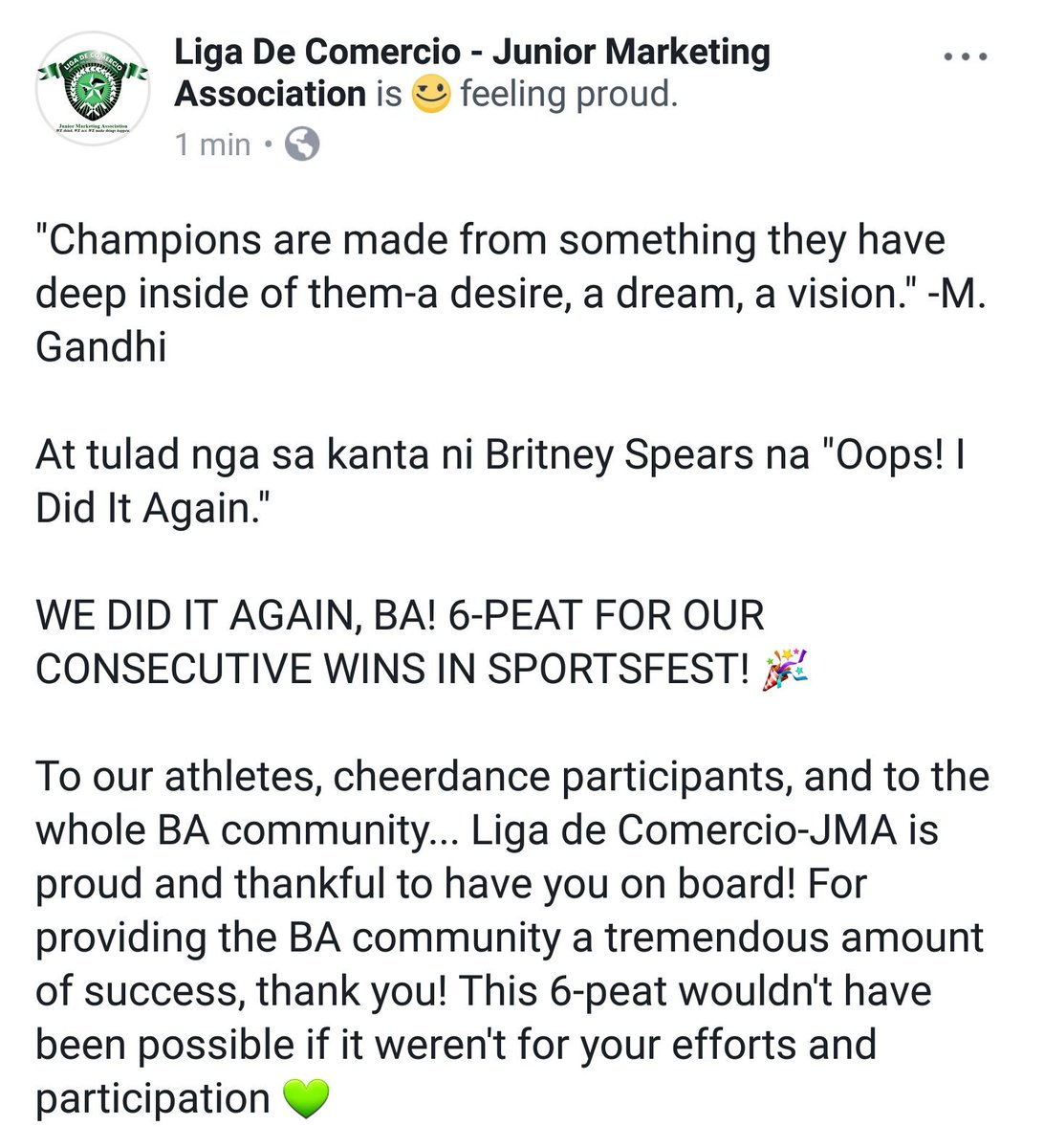 officialldcjma's tweet photo. 6-peat? 6-peat ππͺ
#BAngon #LaBAn #AribBA https://t.co/njgiixsb7m