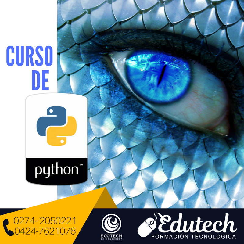 EdutechVzla's tweet photo. Para quienes necesitan aprender a #programar en #Phyton empezamos un #Curso este 06 de #Octubre por el 0426-5773464 te informamos! https://t.co/z7fV8z106D