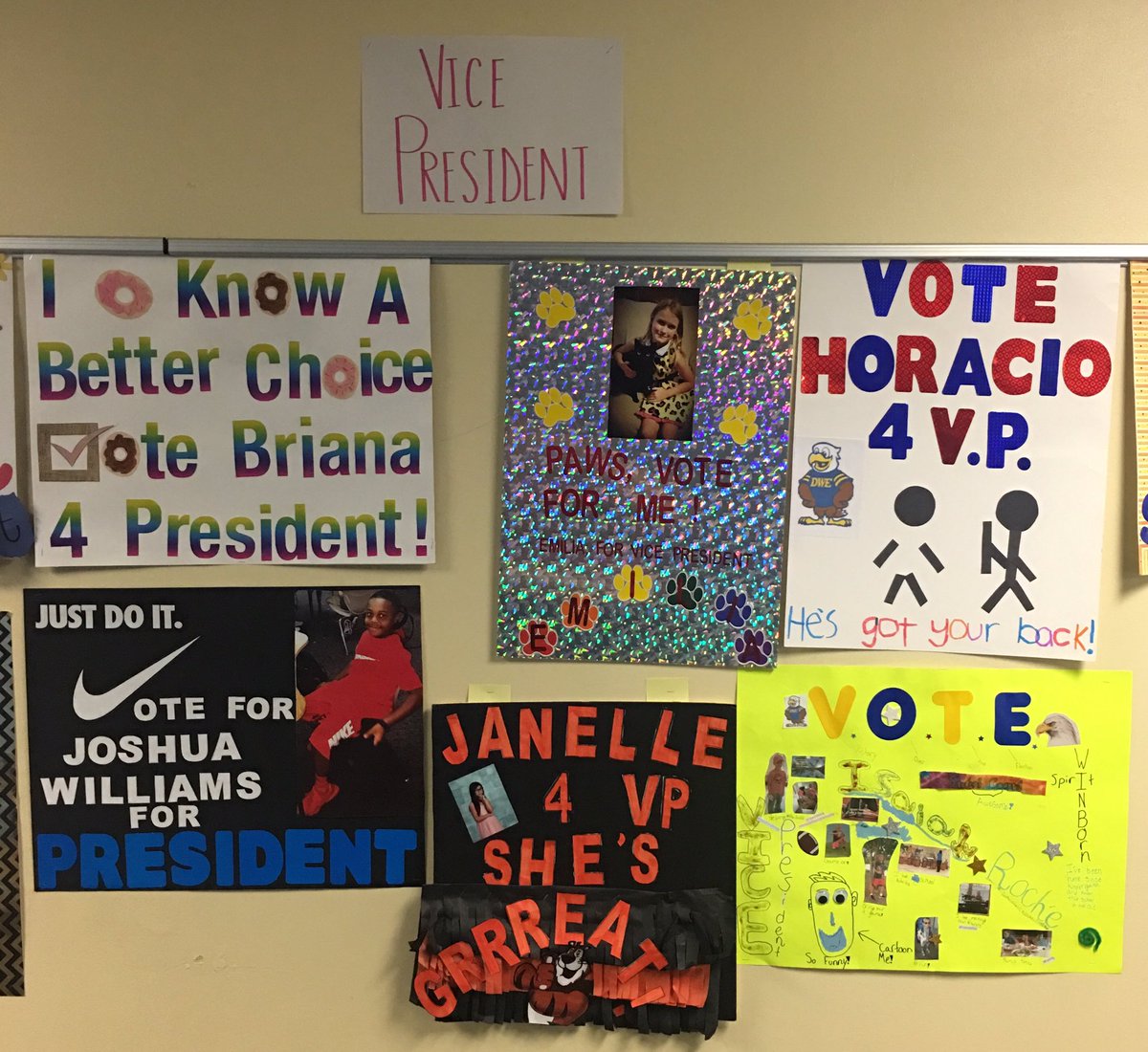 KLeah3's tweet photo. StuCo speech videos and elections this week. Excited for these student leaders. #DWEeagles https://t.co/kyaikHQ81C