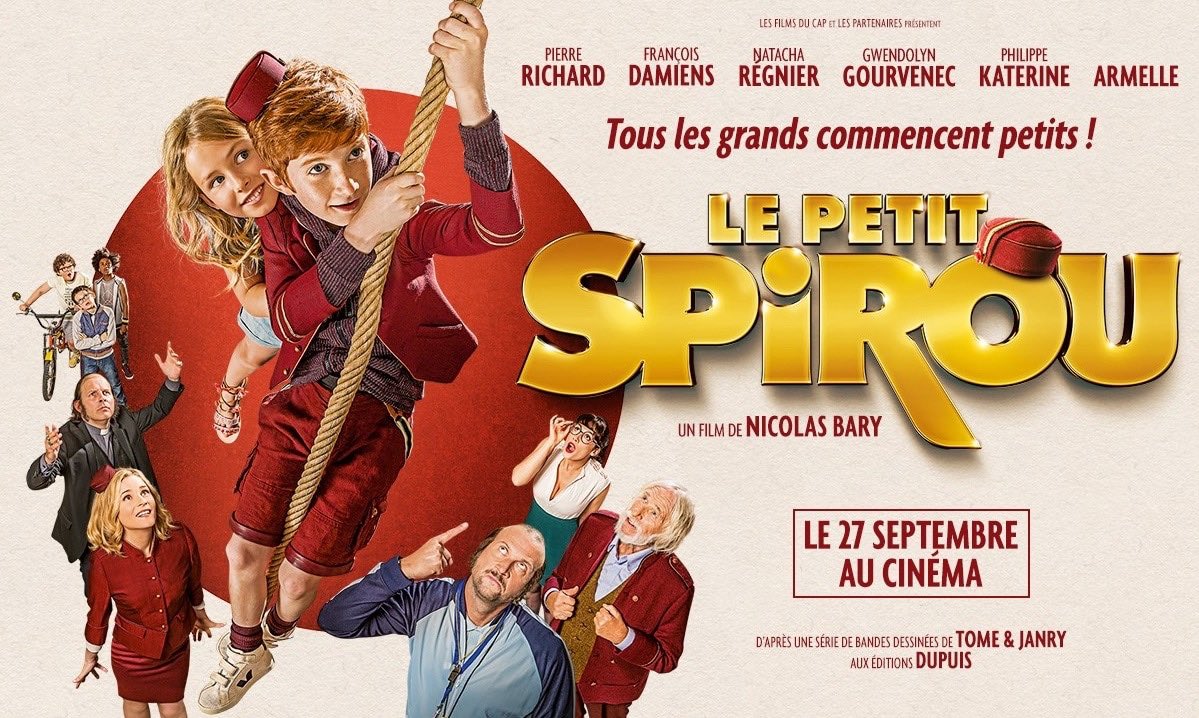 Il est sorti ! <a href="/NicoBary/">Nicolas Bary</a> <a href="/sacha_pinault/">Sacha Pinault</a> <a href="/PierreRichardPR/">Pierre Richard</a> <a href="/francoisdamien/">francois damien</a> <a href="/natachaRegnier/">Régnier Natacha</a> #LePetitSpirou