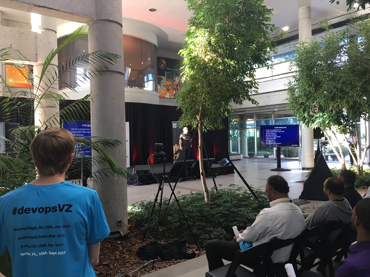RossClanton's tweet image. Just kicked off our 4th Verizon DevOps conference.  Super excited..  #DevopsVZ