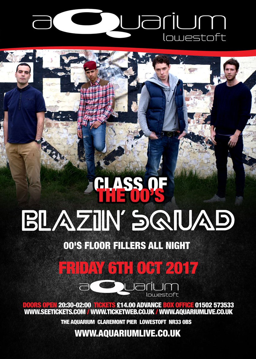 Tickets available for <a href="/BlazinSquad/">Blazin' Squad</a> on 6th October aquariumlive.co.uk/index.php?opti…