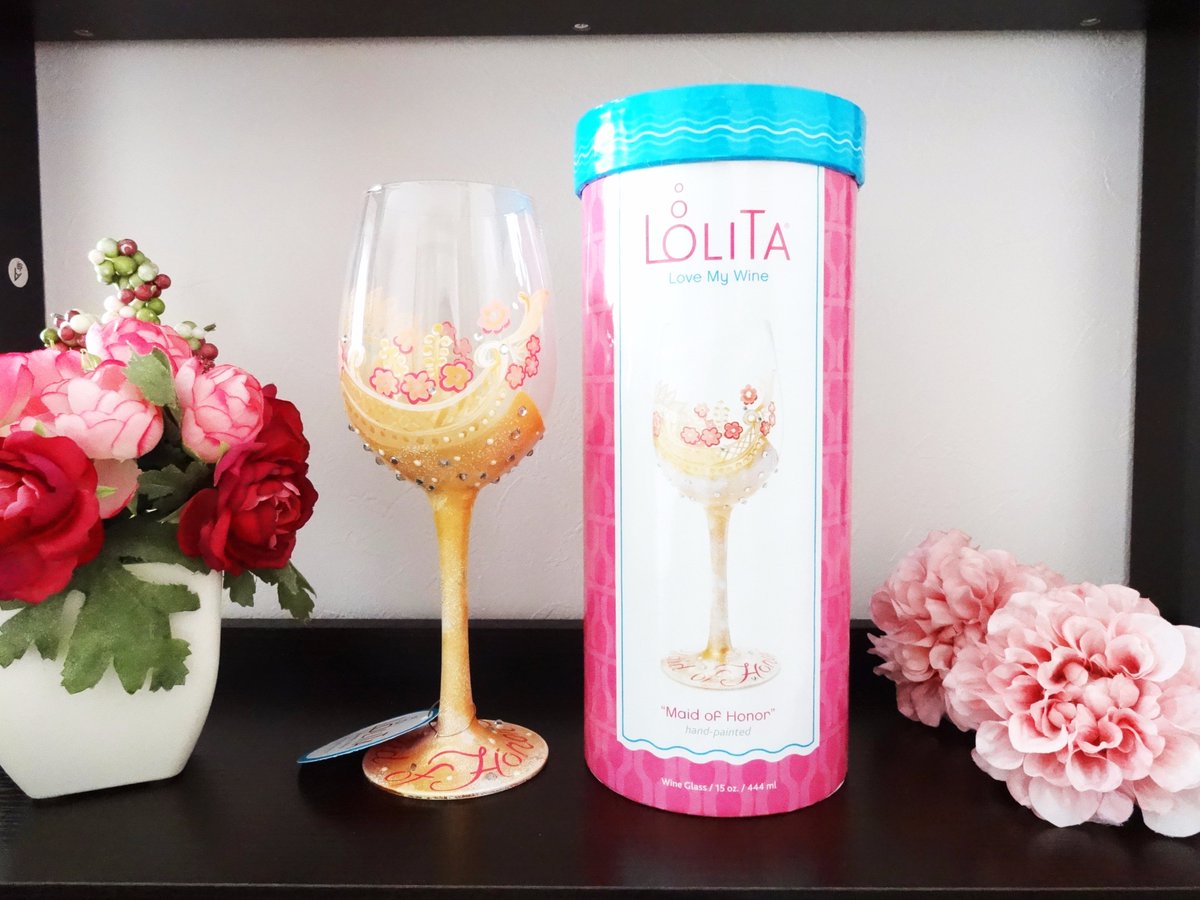 暮らしを彩る幸せ雑貨店 Plaisir Lolita ロリータ Maid Of Honor ウェディングベール にフラワーシャワーをかけたようなデザインが素敵な ワイングラス 結婚するお友達やお子様への お祝い に お父様 お母様の 再婚祝い にも T Co