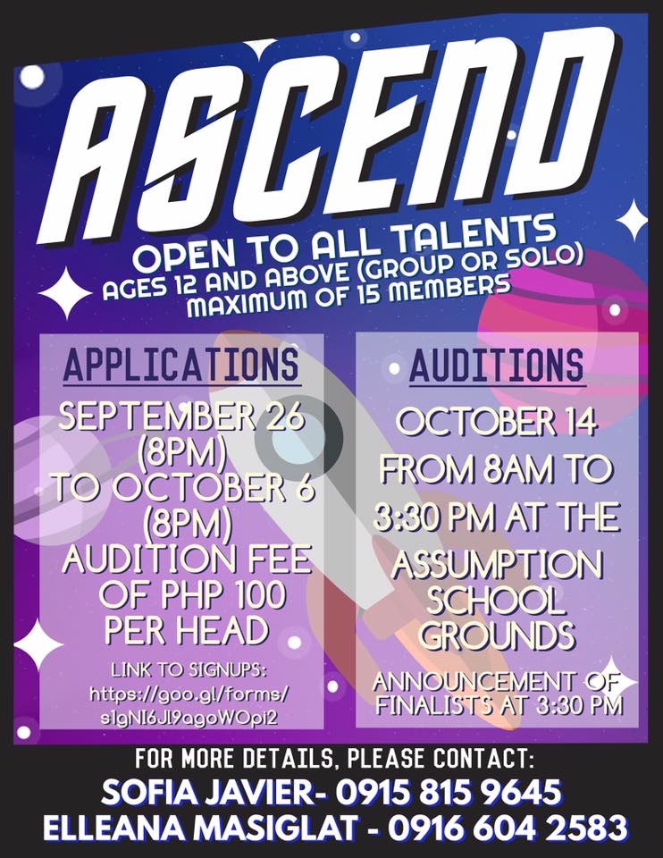 SACSCBA's tweet photo. Reach for the stars and show us what you've got! ✨

Sign-up for AsCend NOW! See you at auditions 🚀💫

 Sign-ups Link: https://t.co/ukJfHbKniq https://t.co/ST3LeYe10U
