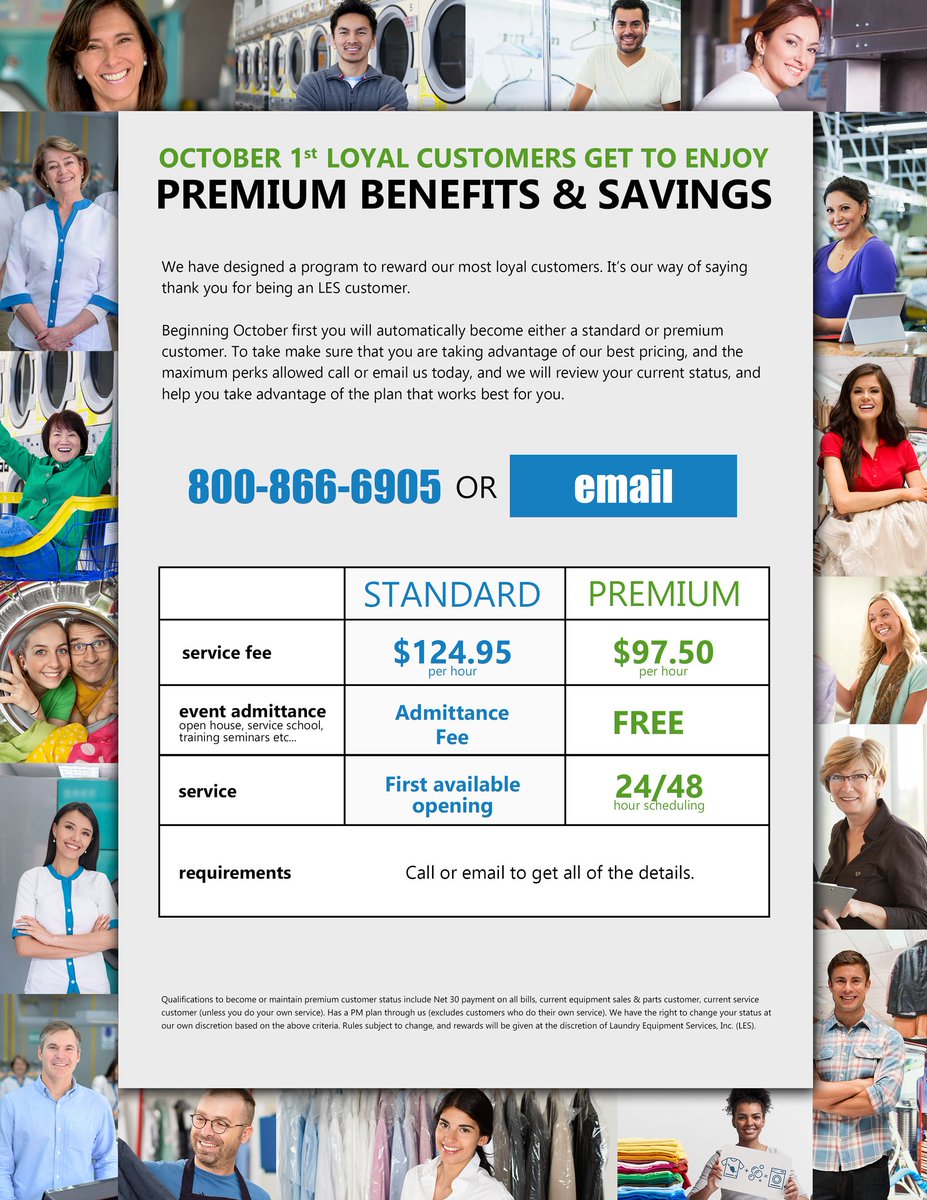 leslaundry's tweet photo. Are you and your business one of our premium customers? Check it out! https://t.co/8YaY6knszQ