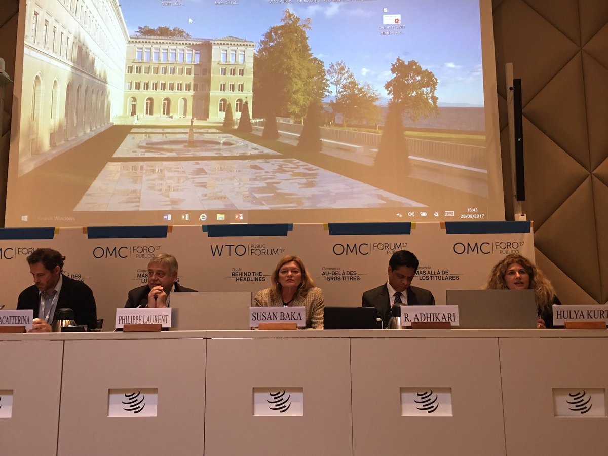 <a href="/OWITintl/">OWIT International</a> session Hidden faces in Trade kicks off! Join room S3 #WTOPublicForum - it's going to be interesting!