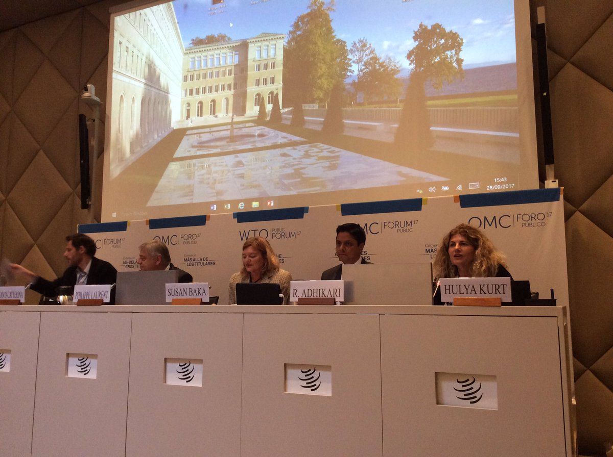 Opening statement by Hulya Kurt <a href="/thomsonreuters/">Thomson Reuters</a> and Executive VP <a href="/OWITLakeGeneva/">OWITLakeGeneva</a> #WTOPublicForum
