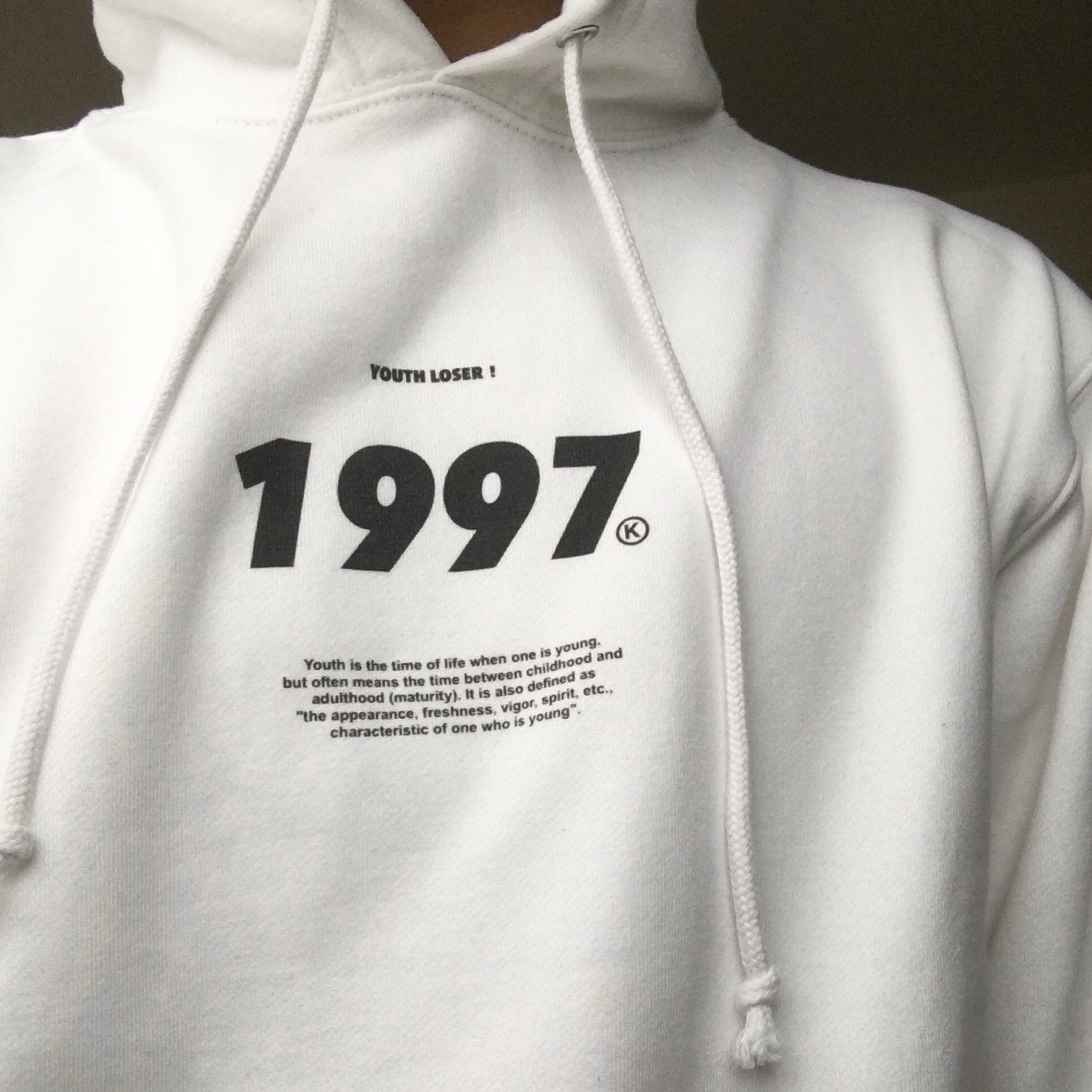 ☁️ K E I ☁️ på X: ”🦋 YOUTH LOSER 1997® 🦋 フーディ届いた  