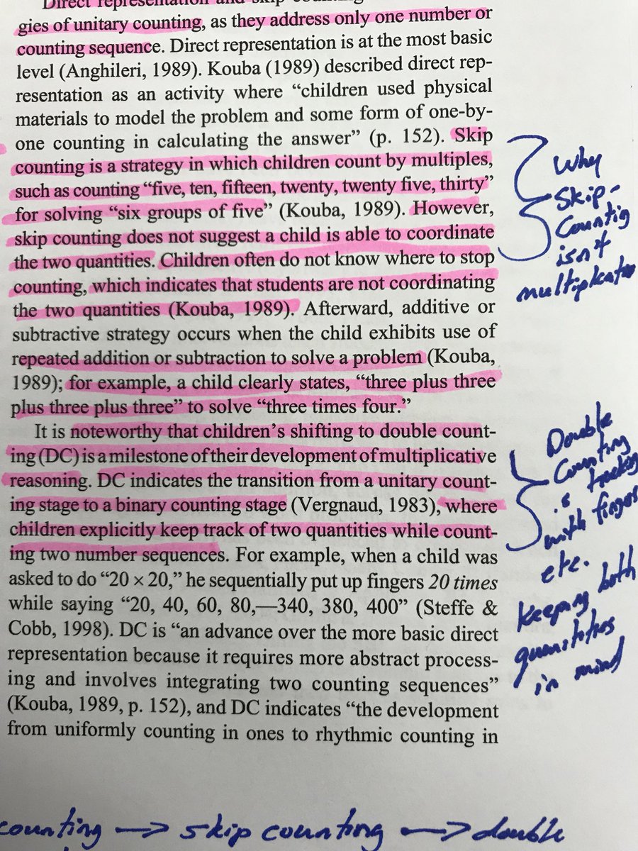 mstamp36's tweet photo. Get asked often why skip counting isn’t multiplicative thinking. This article explains it well. Light reading I was doing. Lol#tldsblearns https://t.co/MyiMXlIRmr
