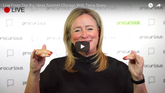 Our Founder <a href="/taniaseary/">Tania Seary</a> welcomes #Digital Delegates LIVE from Chicago #BigIdeas2017 Summit procurious.com/procurement-cl…