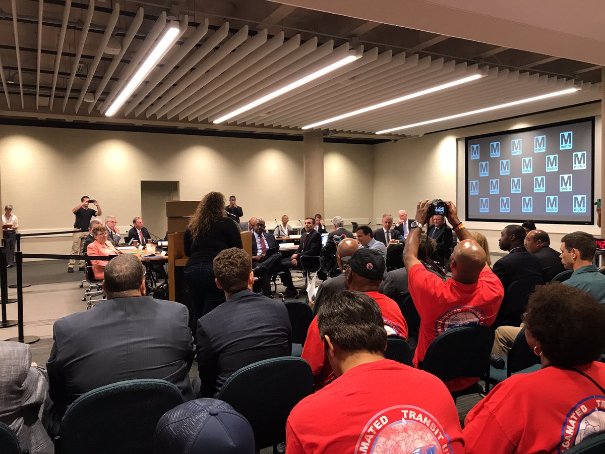 DeeTumMonge's tweet image. WMATA Board Meeting happening now and #SaveOurSystem is demanding a funded and equitable system that take the needs of our marginalized.