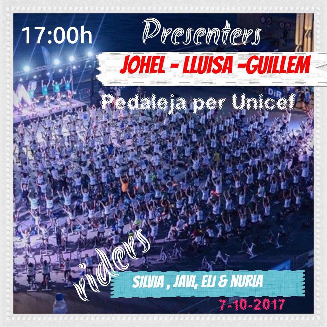 silvialealauge's tweet photo. #pedaleja per Unicef #bicis lliures! #EquipTop #Dir team #viscacatalunyalliure #Johel@Lluisa@Guillem@Eli@Nuria@Javi@silvia #l'1O https://t.co/mgFT3JNUvc