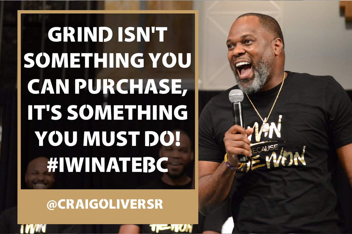 EbcInYourCity's tweet photo. Grind isn’t something you can purchase, it’s something you must do! #iWinAtEBC @craigoliversr https://t.co/tU4WhOkWdI