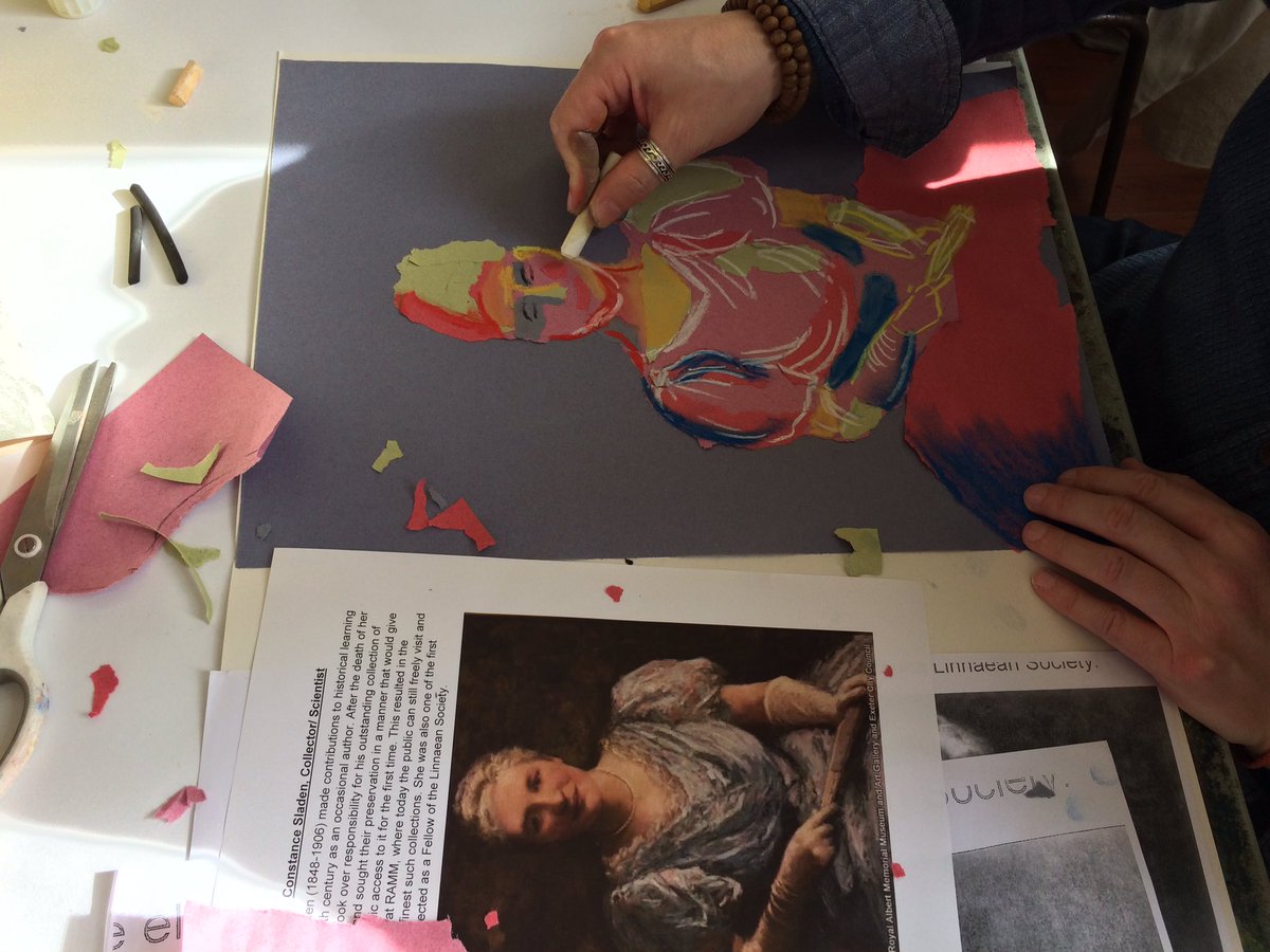Our #OpenStudio is all about Inspirational Women today. W/shop <a href="/RAMMuseum/">Royal Albert Memorial Museum, Exeter</a> preparing for <a href="/WOWExeter/">WOW Exeter</a>