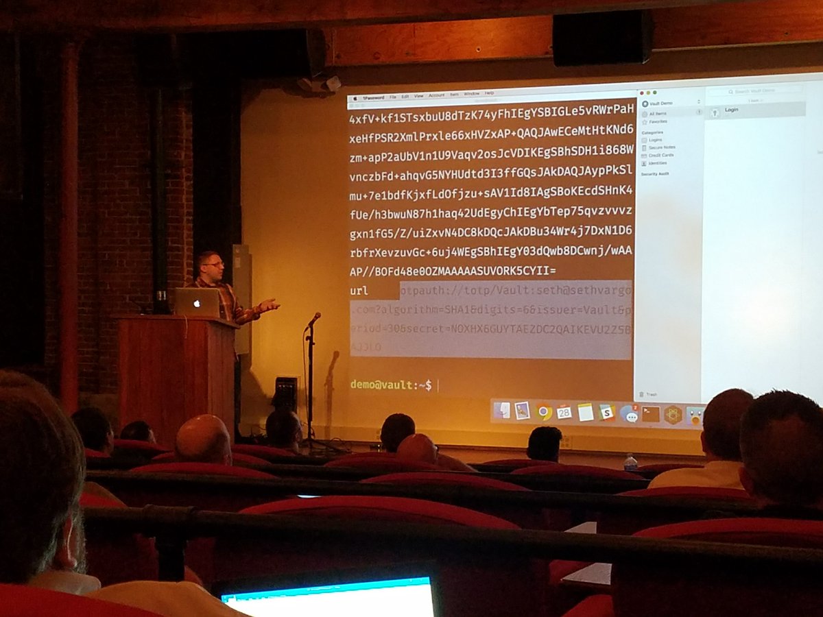 ImBrianB's tweet photo. Upping my tech knowledge at the Inaugural @KeepItLowConf at @LunaLowell .  Already impressed learning about Vault from @sethvargo https://t.co/JgN1UDZvvO