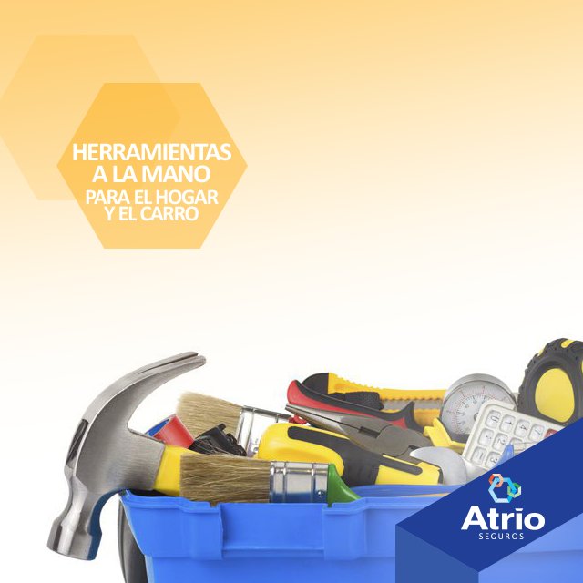 AtrioSeguros's tweet photo. No olvides tener siempre una caja de herramientas en tu hogar y en el carro. #AtrioTips https://t.co/ZpiTiItdyP