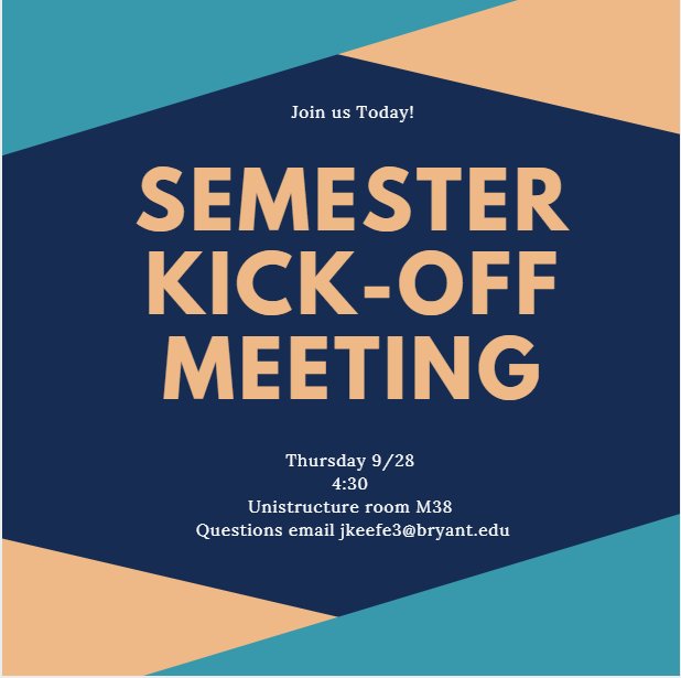 First Meeting Today! M38 4:30 pm
