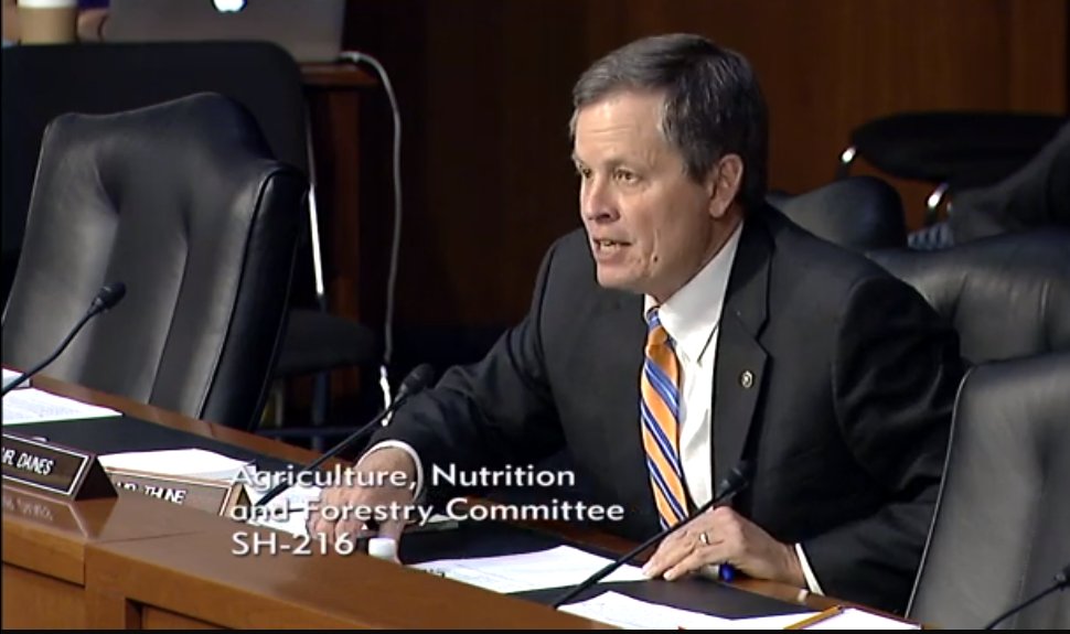 <a href="/SteveDaines/">Steve Daines</a> recognizes good work of <a href="/Nemont/">Nemont</a> &amp; <a href="/itsTriangle/">Triangle Comm.</a> in comments about expanding broadband access in tribal communities. #FarmBill18