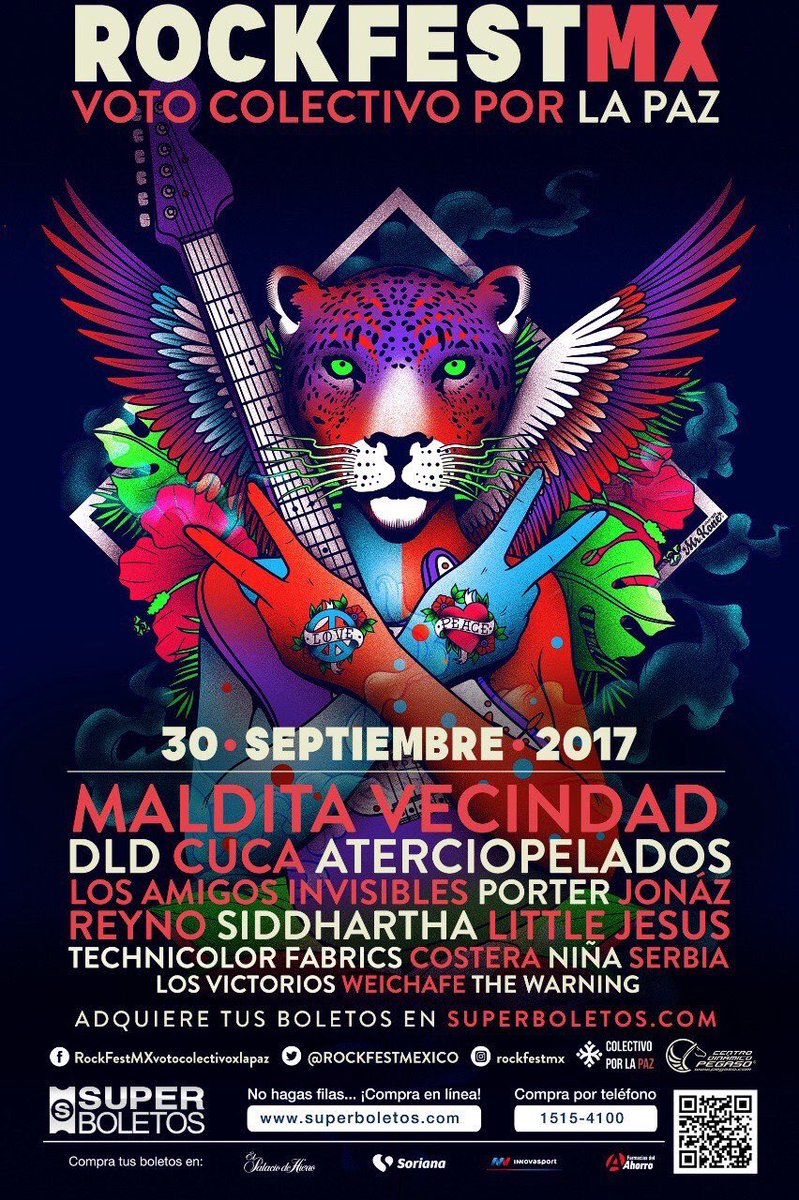 Rockeros, este sábado nos vemos en #Toluca para rockear en el #RockfestMx dentro del <a href="/CDPegaso/">Centro Dinámico Pegaso</a> 
@Rockfestmexico
