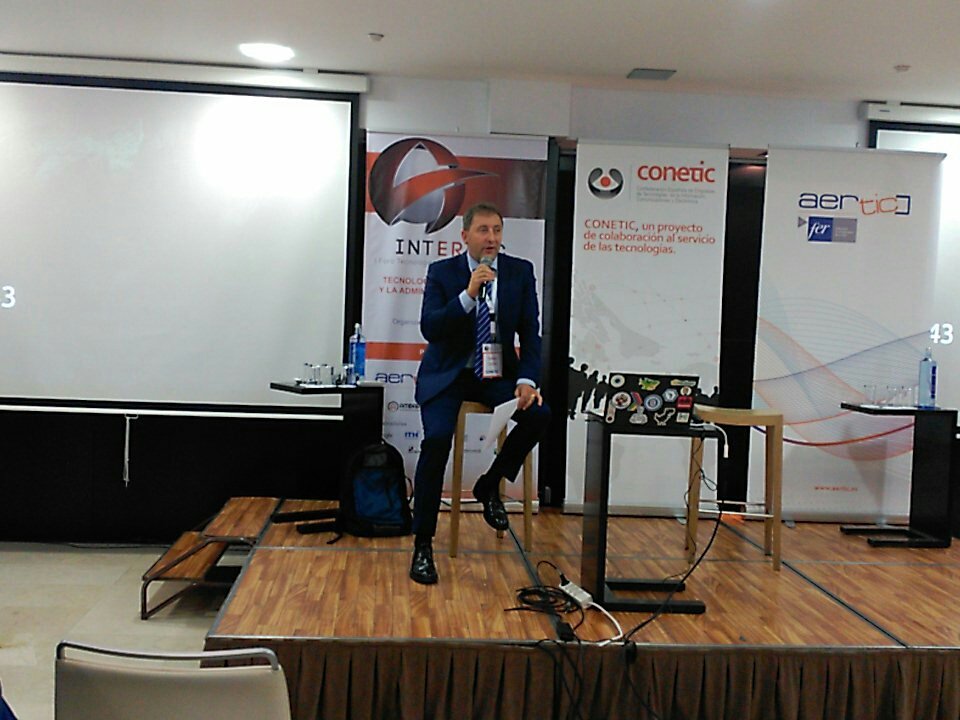 conetic's tweet photo. Tomás Castro, nuestro presidente, clausura la jornada. Gracias a todos por asistir a #INTERTIC, os esperamos en la próxima! https://t.co/L71EKLESUD