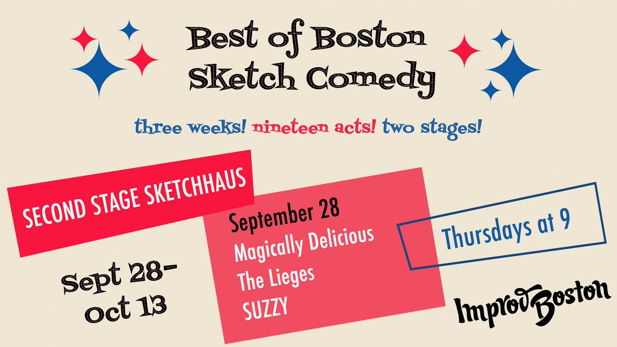 SketchHaus's tweet photo. If you've never seen @MagicDelComedy (@Rosena28 &amp; @joireine), you are about to be so happy. 9 tonite @improvboston! https://t.co/dXeCoPpgVv https://t.co/hxwlGmomnh