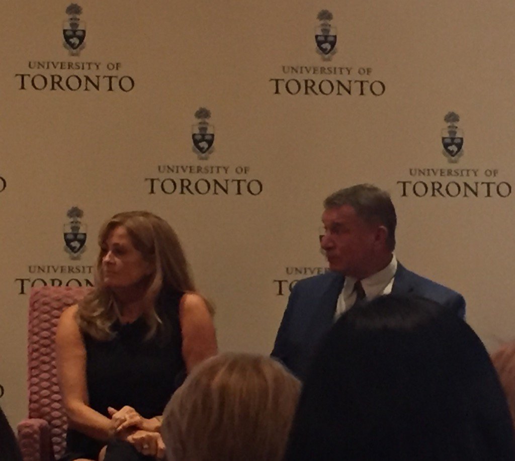 Rochenda_Howard's tweet photo. Celebrating 100 years of Physiotherapy for the University of Toronto with Rick and Amanda Hansen. #rhfyls #uoftpt https://t.co/EqQK31WXre
