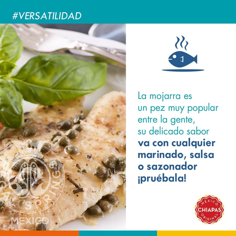 La #mojarra de Regal Springs es única; de sabor exquisito, natural y se adapta de acuerdo a los sabores con los que gustes cocinarla