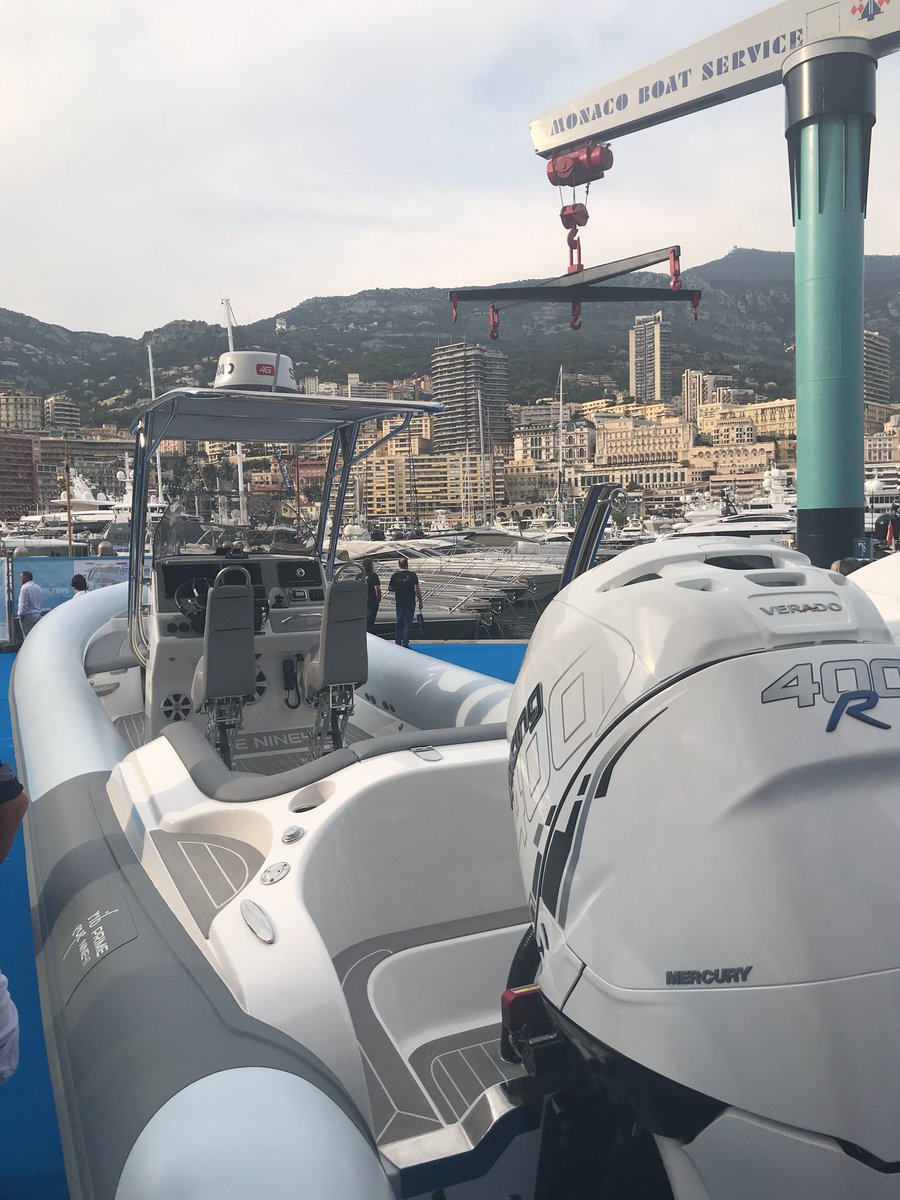 cplyall's tweet photo. It’s PRIME Time! Unveiling our latest NINE41 at the Monaco Yacht Show 2017. @ribeyeboats #superyachttender #madeinbritain https://t.co/PR689VRpin
