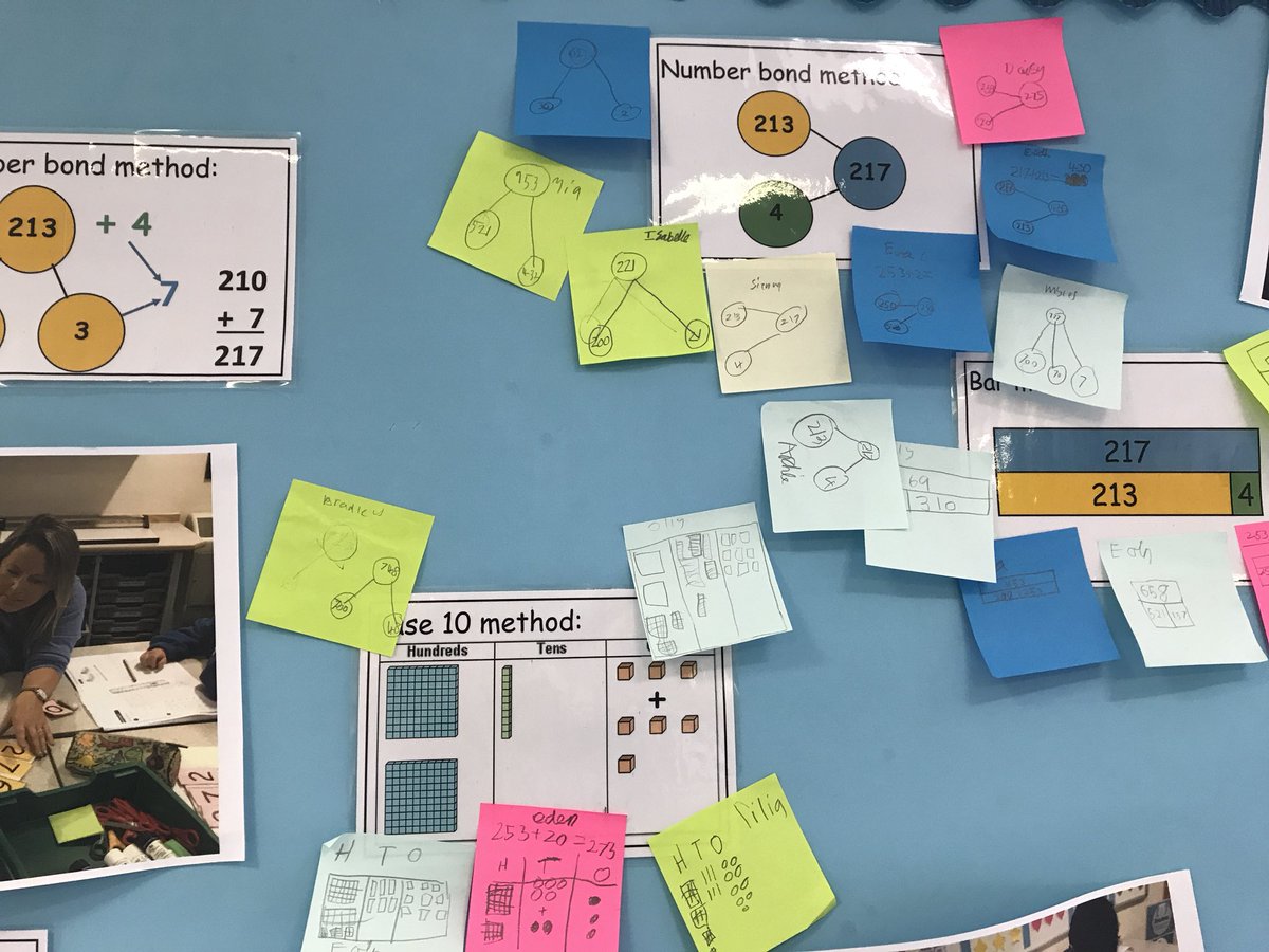 miss_teke's tweet photo. All our different addition methods on the working wall for the chn to add to and show off their knowledge! https://t.co/yxhgVGj8NA