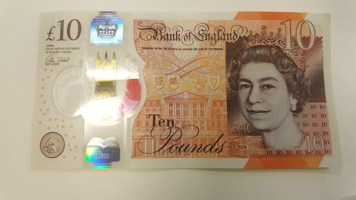 SheardHQ's tweet image. Got my first new £10 note just now. Donation made to @SolaceWomensAid 💷🚺 (&amp;amp; thanks @CCriadoPerez) #tenpoundnote