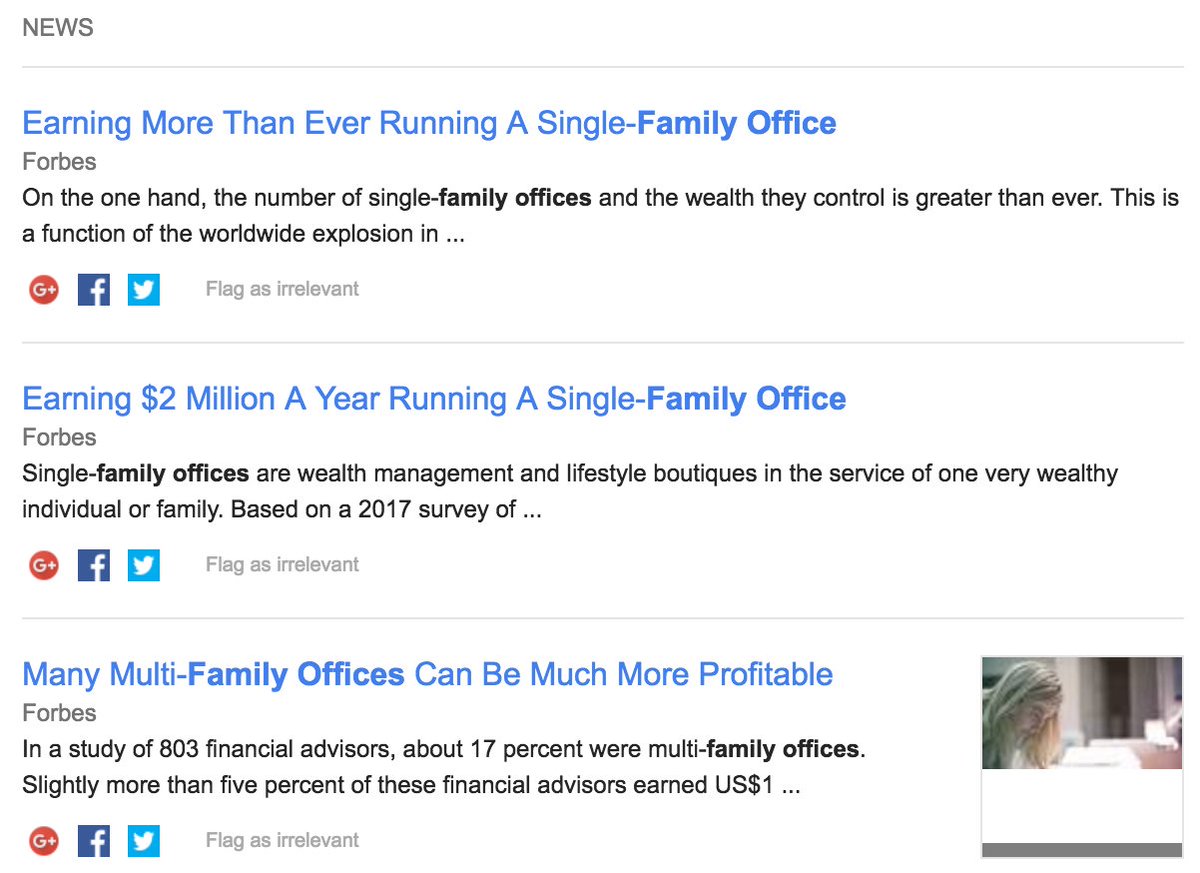 Maybe this is just <a href="/Forbes/">Forbes</a> perspective, but I believe the purpose of operating a #familyoffice is to serve the family's best interests: