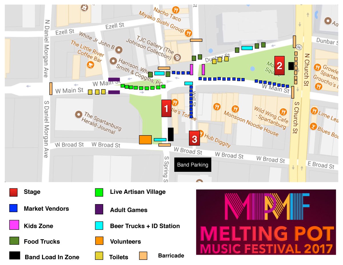 Plan your day or wander as you please; we can't wait to see you at the Melting Pot Music Festival in TWO DAYS! #lovewhereyoulisten