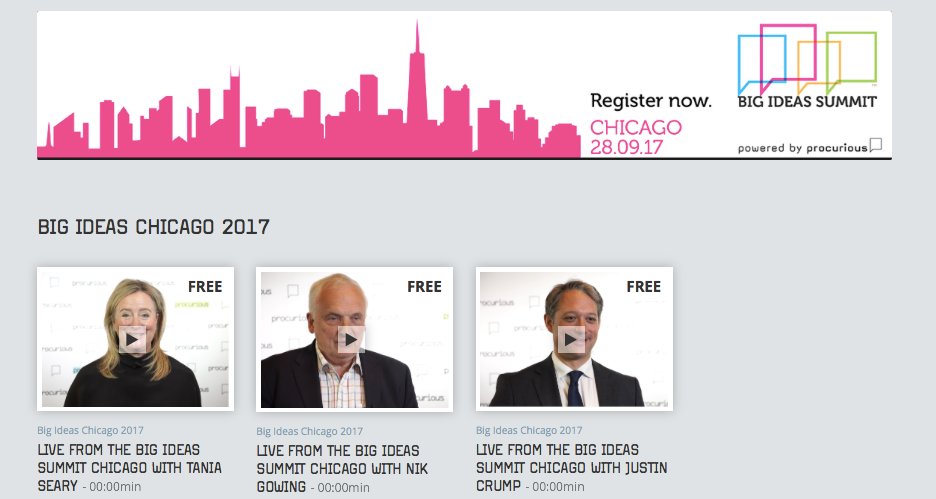 Lots of #bigideas2017 videos already available - Sign up to watch <a href="/taniaseary/">Tania Seary</a> <a href="/NikGowing/">Nik Gowing</a> Did we mention it's free? buff.ly/2wZIr7A