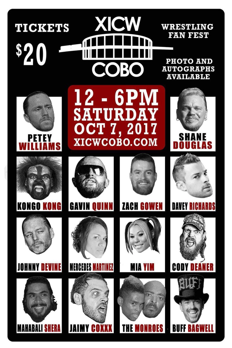xicwpg's tweet photo. We are just over 1 week away from @XICWDetroit Presents Cobo! https://t.co/1CYHu1L7ms