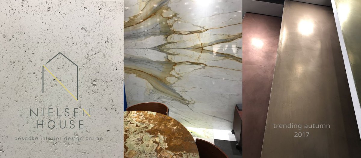 #trending #autumn - Metalic powders in polished plaster finishes <a href="/Topcret_UK/">Topcret UK</a> concrete &amp; marble combinations textured to taste <a href="/ConcreteLCDA/">Concrete LCDA</a>