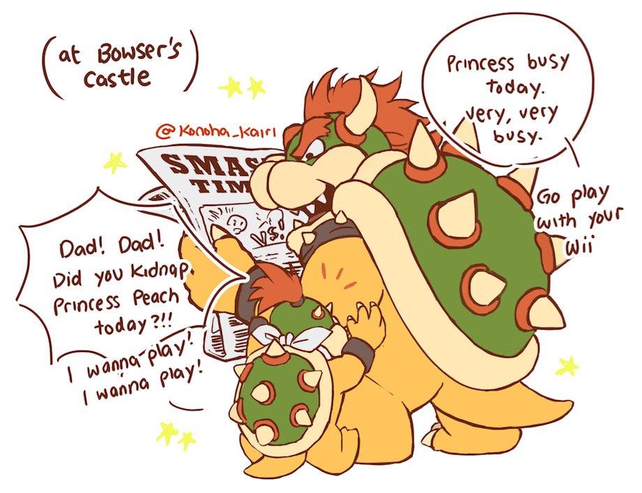 konoha_kairi's tweet photo. First time drawing my childhood fandom YE
I want Bowser and Peach to be good friends!! 🍄✨ https://t.co/SJA6kGoqNp
