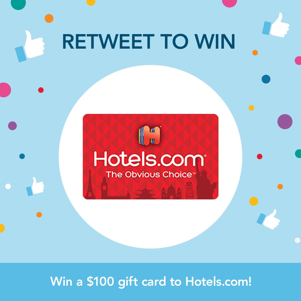 Shopkick's tweet image. You can now earn gift cards for booking on Hotels.com with Shopkick! RT to win a $100 gift card! 🎉 getsk.co/NpJr/9C7e9l6aNG