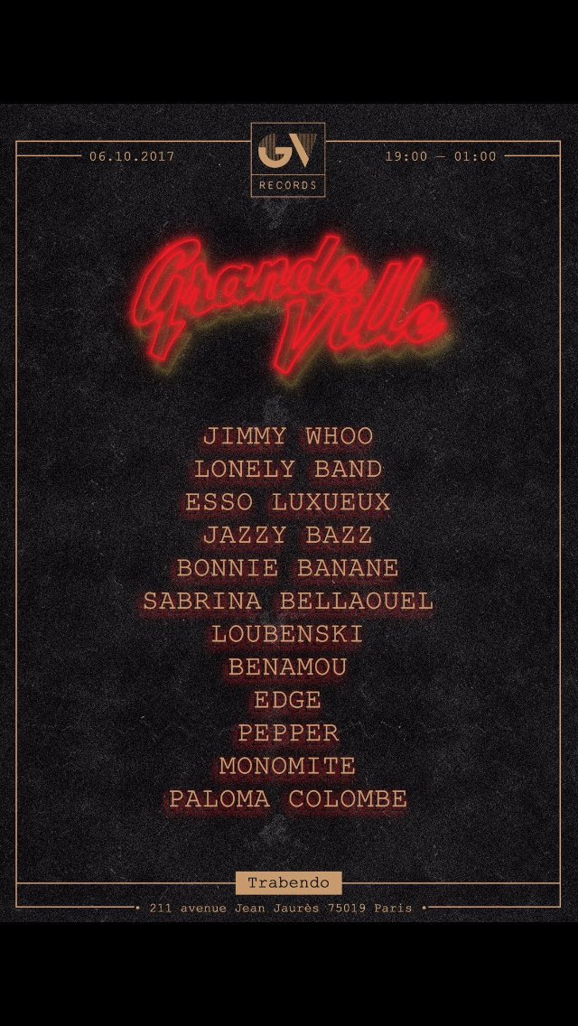 Retrouvez tout notre collectif de Grande Ville Records au Trabendo vendredi 6 octobre 🔥🔥🔥vennez nombreux !! 🤘