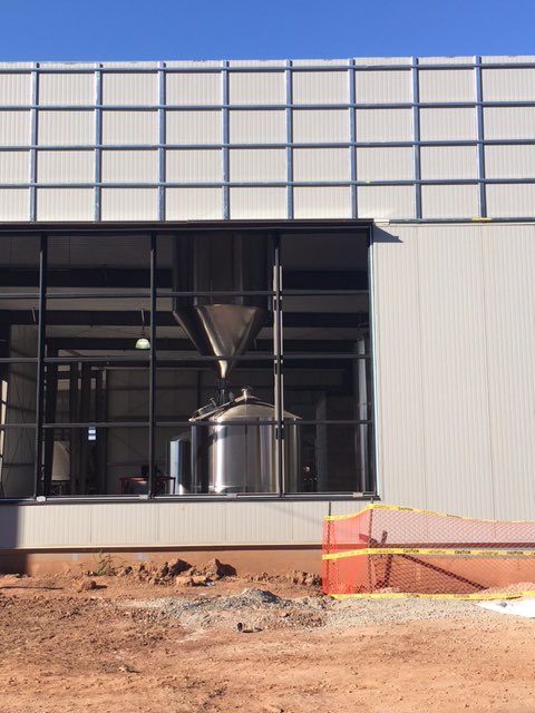 benchbrewing's tweet photo. Moving week continues at #BenchBrewing: our grist case has been hung, and will deliver milled grain to our mash tun. #BuildingBench https://t.co/PmcPS52O6R