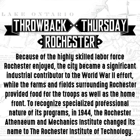 #ThrowbackThursdayRochester #ThrowbackThursday #RochesterHistory #WWII @RITtigers #RIT #Athenaeum #RochesterInstituteofTechnology 🧠