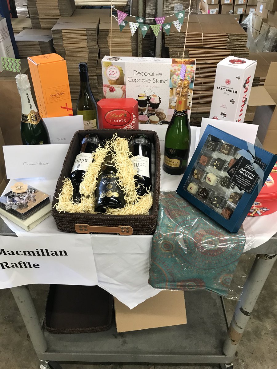 Some lovely donations ready for our coffee morning tomorrow#coffee#charity#cake#setinhand#warehouse#combs#friday#letsraisesomemoney