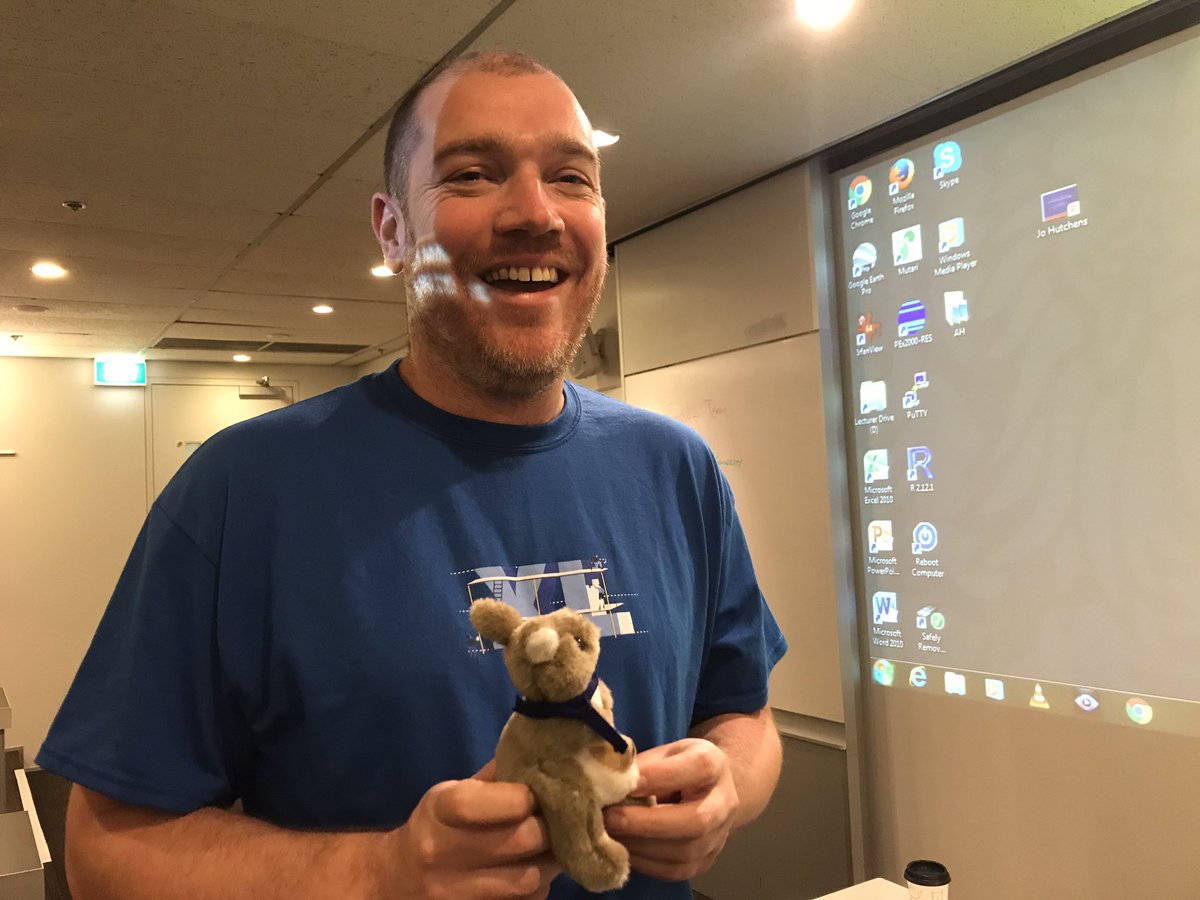 AustCyber's tweet photo. Last day of #cyberweekSYD & we're at @UNSW city campus for the #FinCyberAus workshops. First up the *awesome* @domprice with @Cyber_Roo https://t.co/yYkFkZTeFf