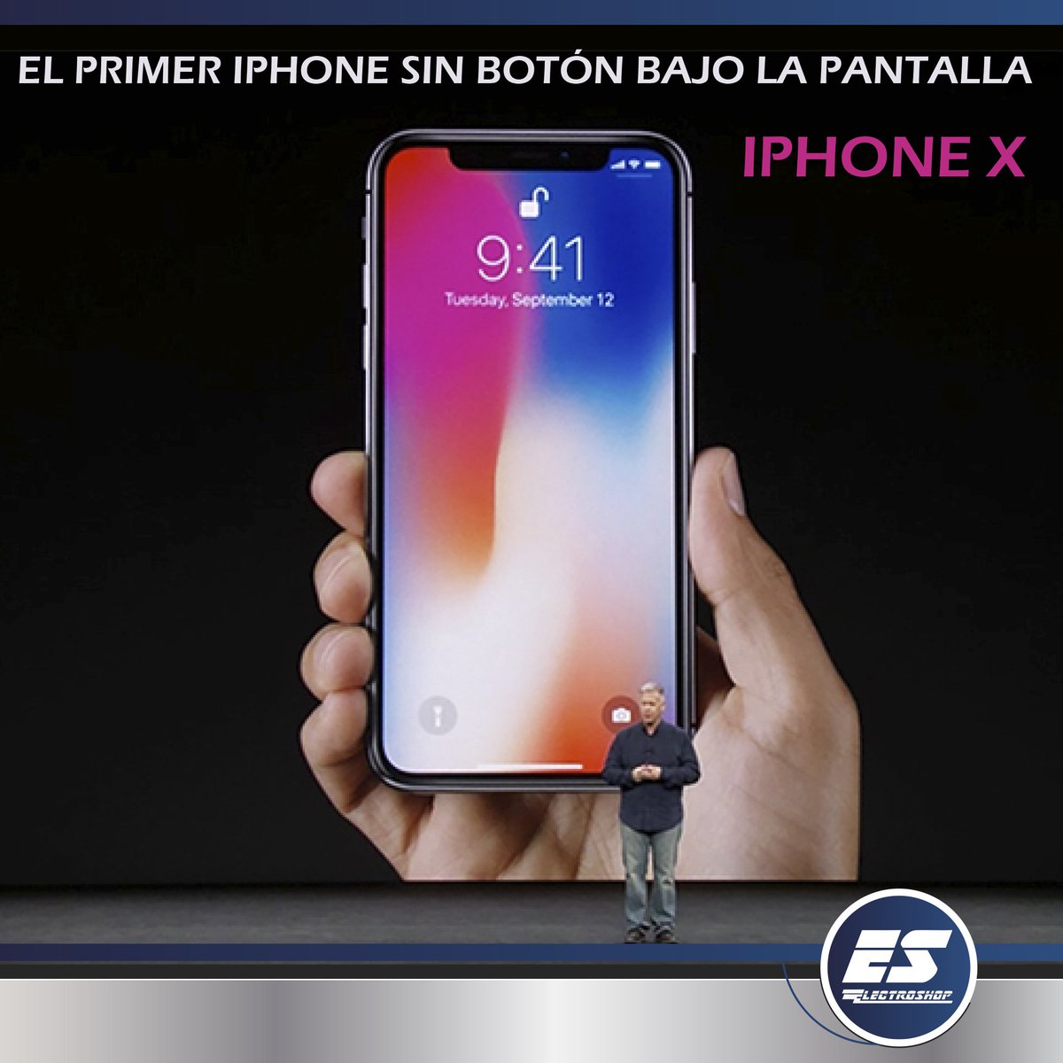 Electroshopvzla's tweet photo. Para el décimo aniversario del iPhone, Apple ha preparado un verdadero dispositivos 10, El nuevo iPhone X. https://t.co/2RCXxd1z1A #apple https://t.co/XiCD1OwOiT