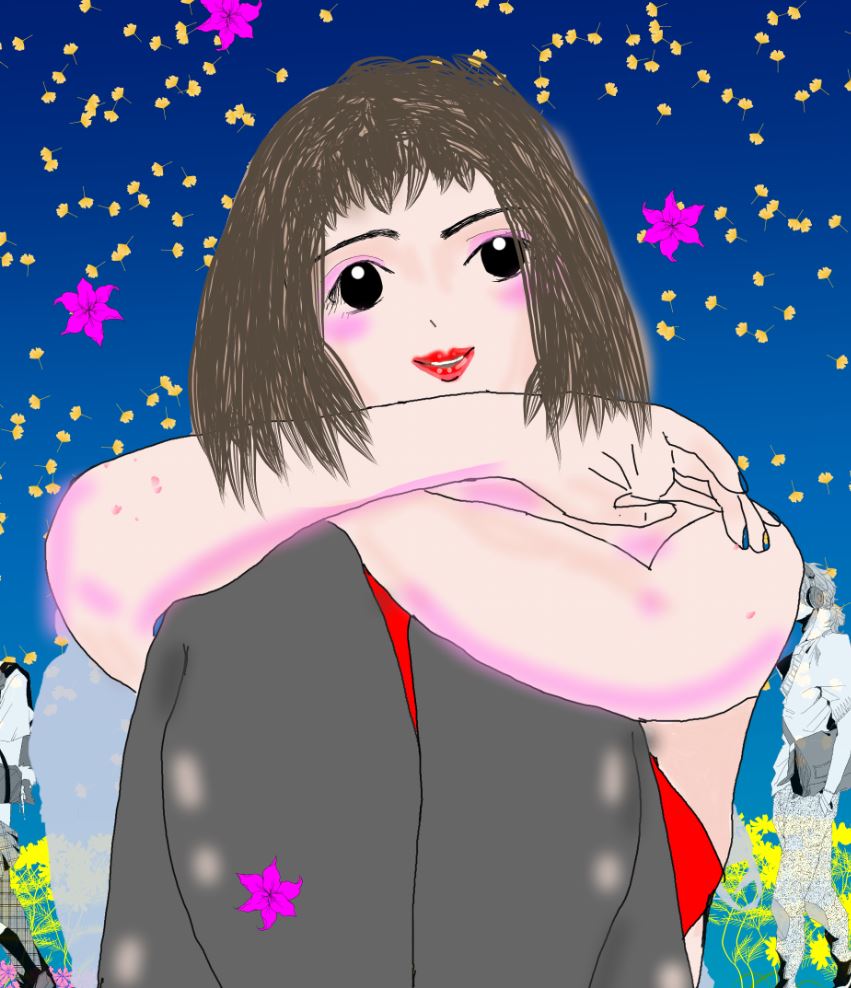 夏風とも イラスト On Twitter 夏風さん 現実逃避中 の 新作イラストです 秋の夕暮れ 通勤帰りのみなさまをよそに ぼ っと舞い散る落ち葉を うっとり眺めてる夏風さんです イラストの中だと無防備に こんなコトできていいですね 落書き イラスト セクシー